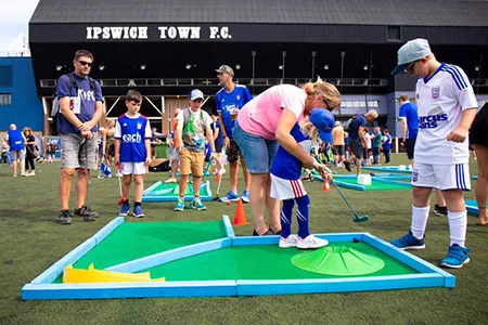 Ipswich Town FC mini golf hire