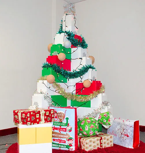 Mega Christmas tree with presents