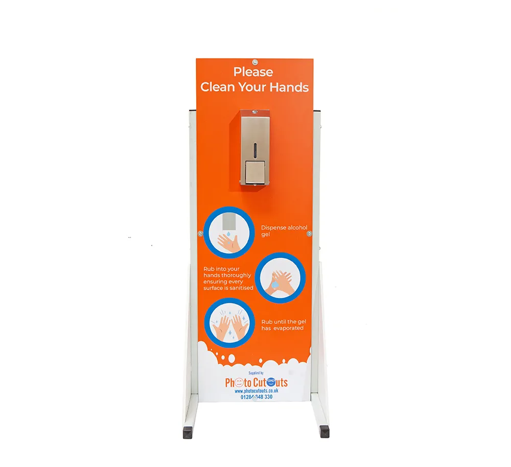 1 dispenser: 40 x 120cm