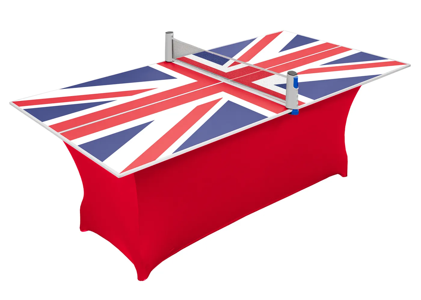 Compact Union Jack table tennis table