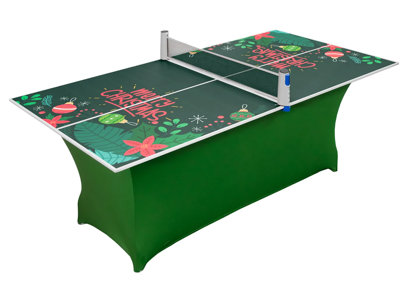 Compact Christmas table tennis table